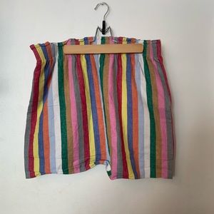 j.crew rain or stripe skirt